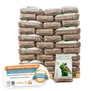 Bioforestal | Pellet Certificado ENplus A1 y DINplus | Palet 70 Sacos