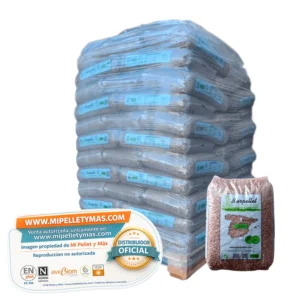 Burpellet 72 Sacos | Pellet Certificado ENplus A1 y DINplus | Palet 72 sacos