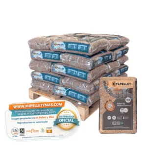 Cyl Pellet | Pellet Certificado ENplus A1 y DINplus | Palet 30 Sacos