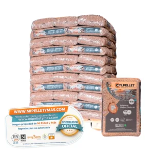 Cyl Pellet | Pellet Certificado ENplus A1 y DINplus | Palet 77 Sacos