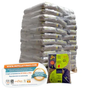 Pellets Asturias | Pellet Certificado ENplus A1 y DINplus | Palet 72 Sacos