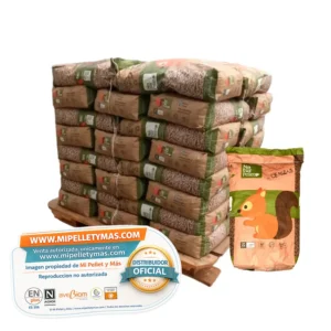 Naturpellet | Pellet Certificado ENplus A1 y DINplus | Palet 40 Sacos