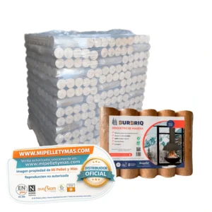 Burbriq | Briqueta de Madera | 104 paquetes x 5 uds