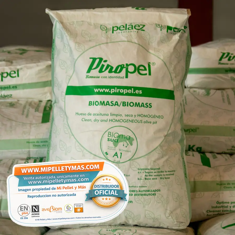 Piropel | Hueso de aceituna certificado | Palet 70 sacos - Imagen 3