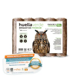 Huella Verde | Briquetas de Madera | 104 paquetes x 5 uds